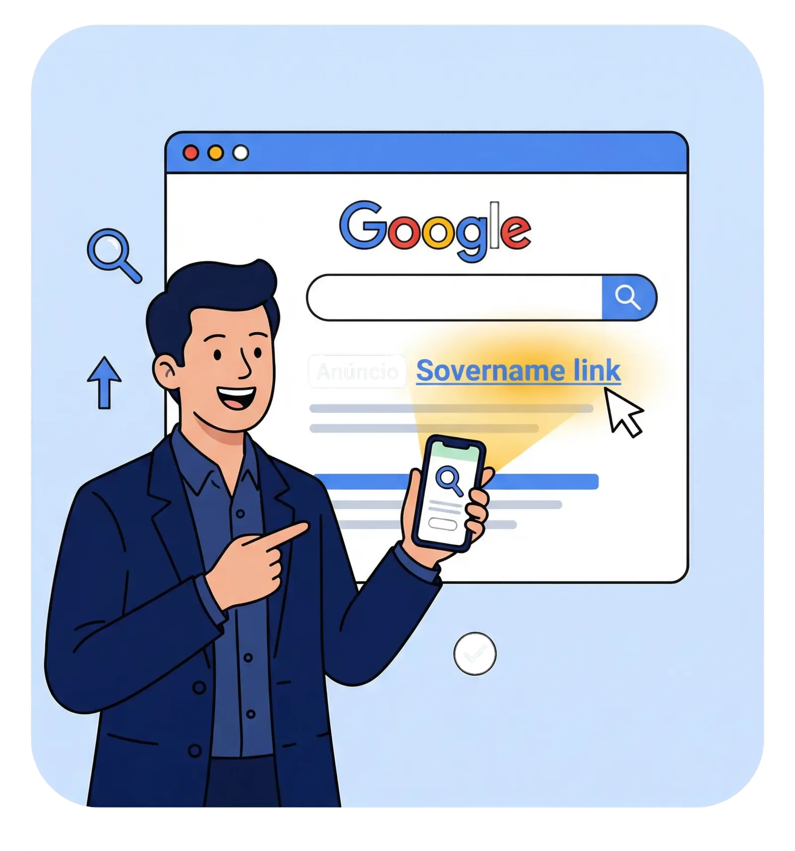 Anúncios na Rede de Pesquisa do Google no topo da busca