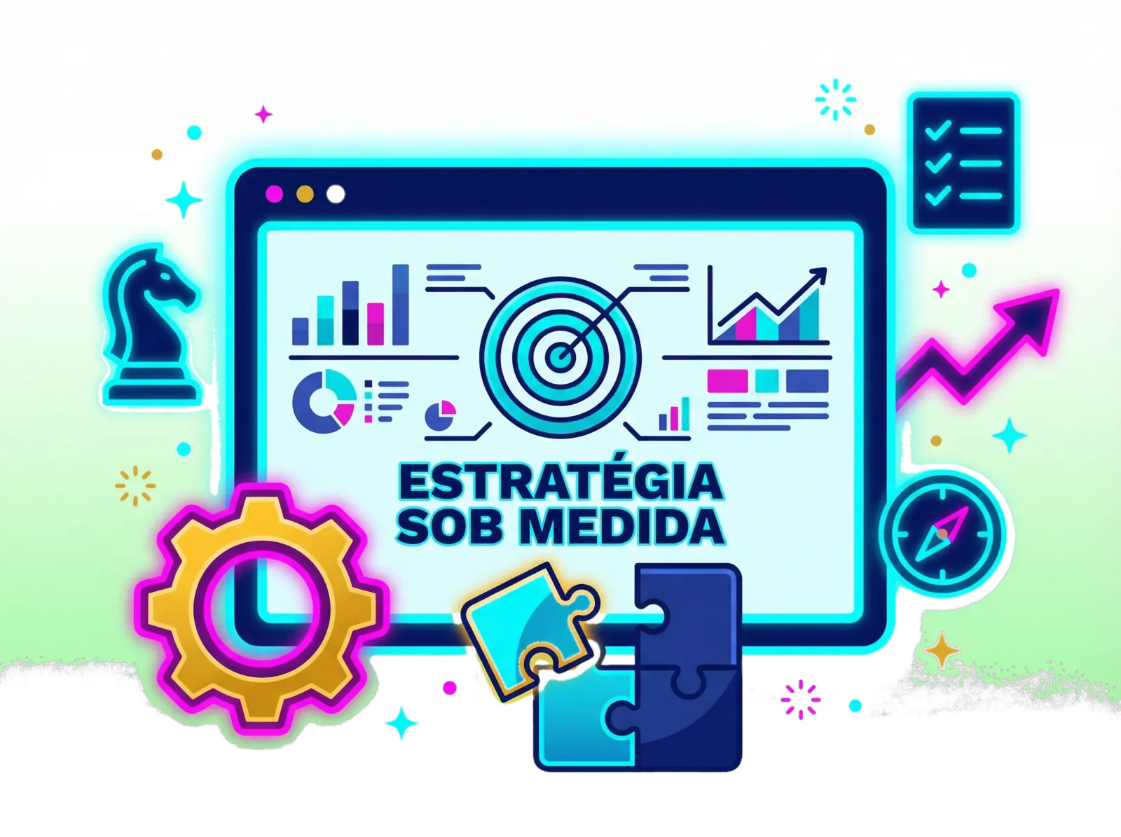 Estratégia digital integrada de site, anúncios e SEO