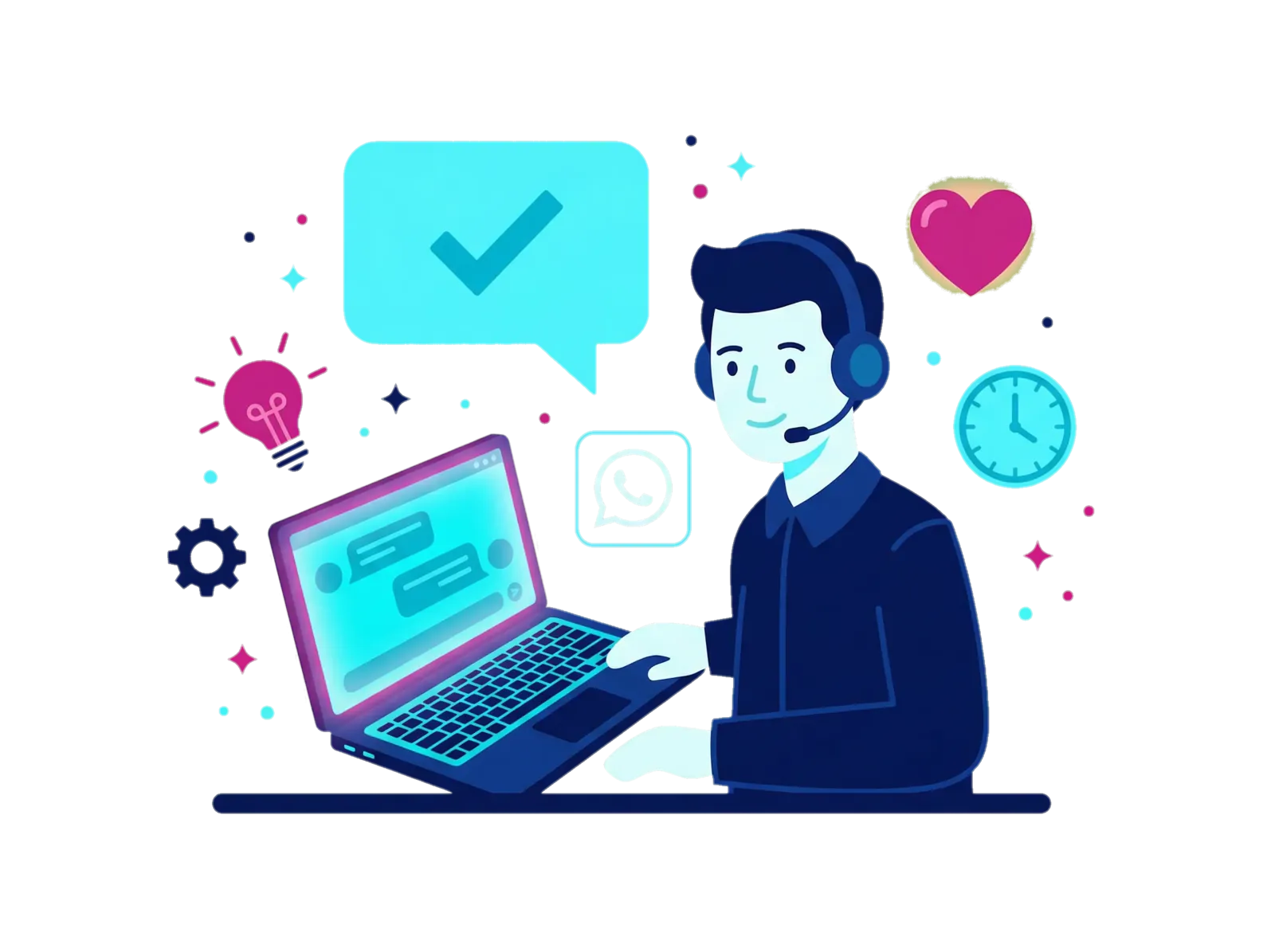 Suporte humanizado direto pelo WhatsApp