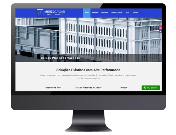 Site Mercocaixas Soluções Plásticas