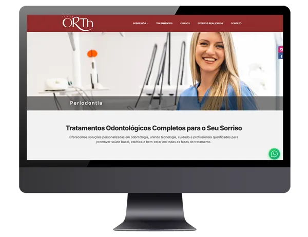 Site Clínica Orth Odontologia