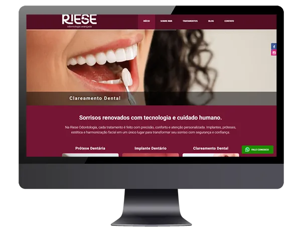 Site Riese Odontologia