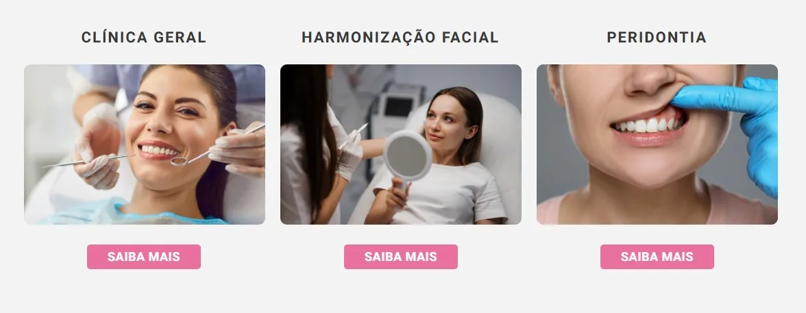 Exemplo do layout 3 Itens por Linha