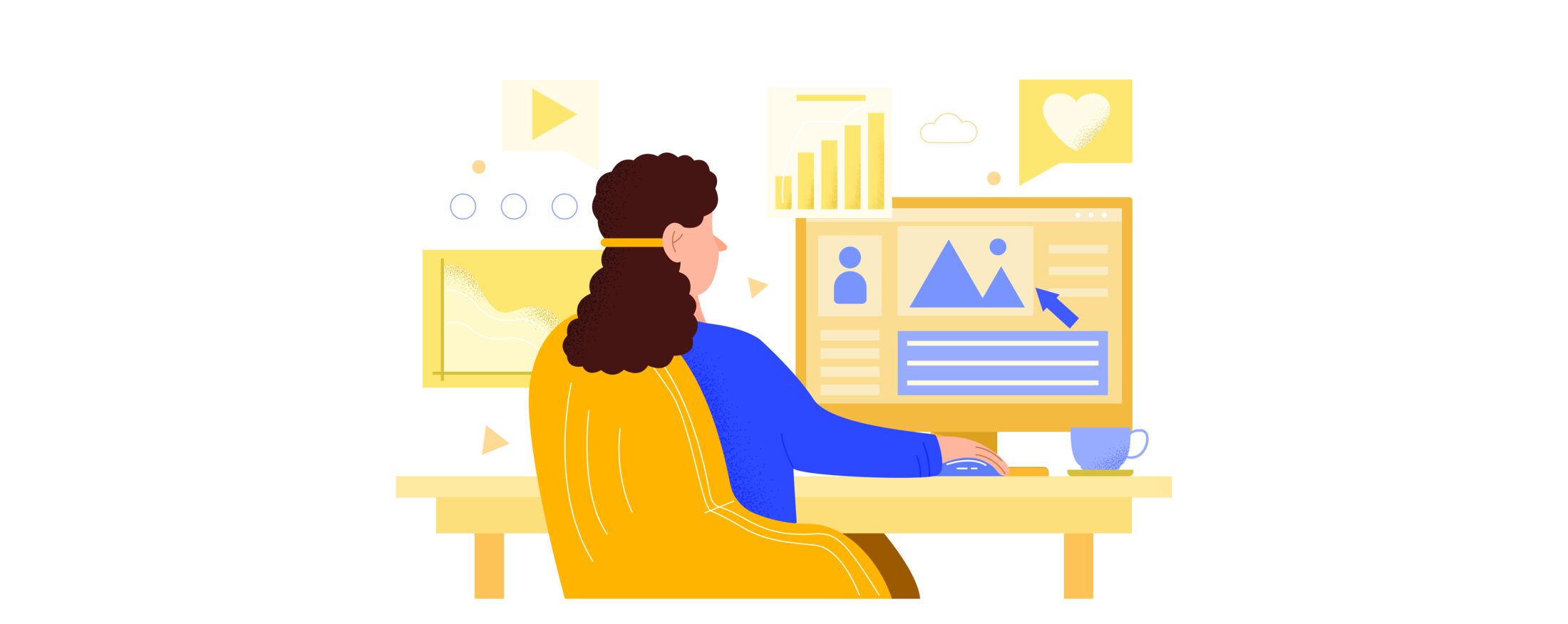 Empresário tentando atualizar o conteúdo do site antigo sem um CMS