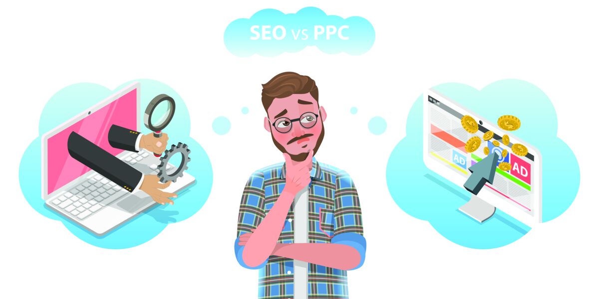 Diferença entre resultado pago e resultado orgânico no Google