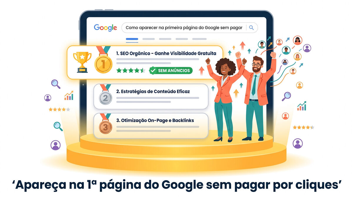 Apareça na primeira página do Google sem pagar por cliques