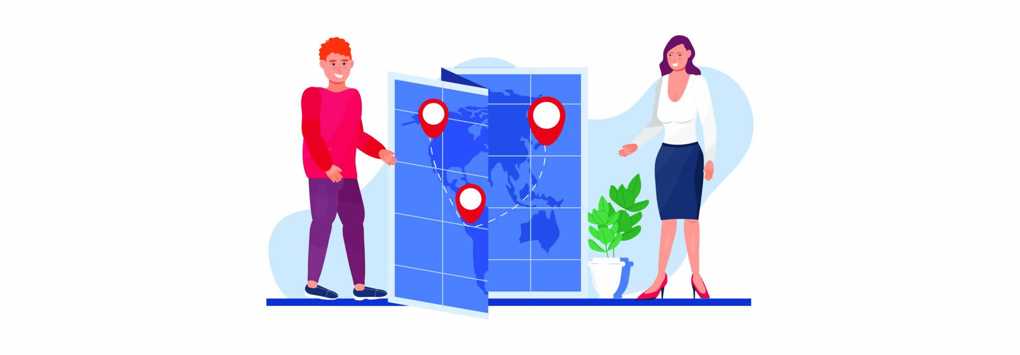 Empresa aparecendo no pacote local do Google com pins no mapa