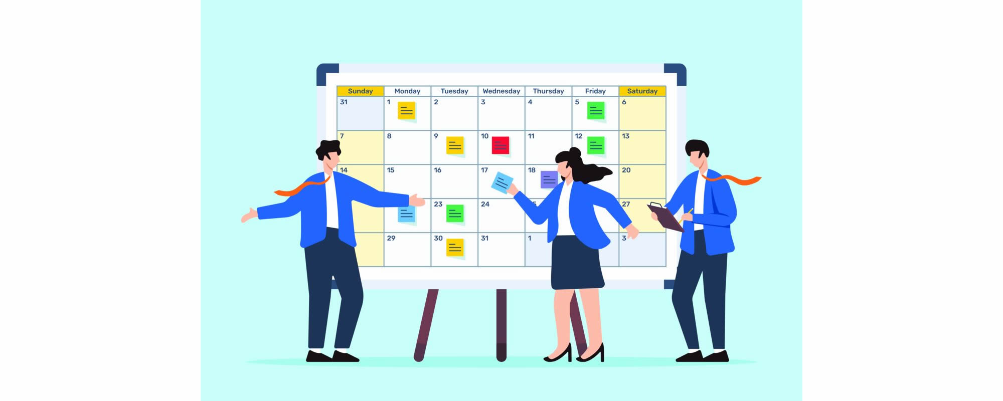 Calendário de postagens semanais na ficha do Google Meu Negócio
