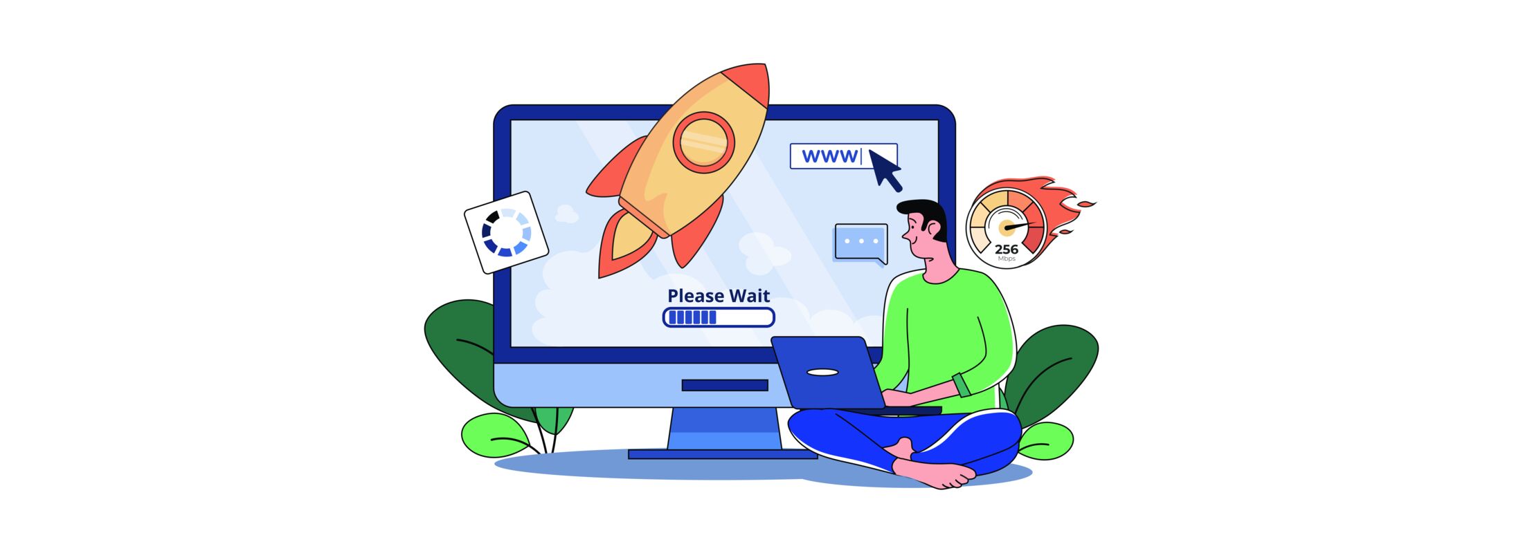 Pessoa atualizando o site com facilidade em um gerenciador de conteúdo moderno
