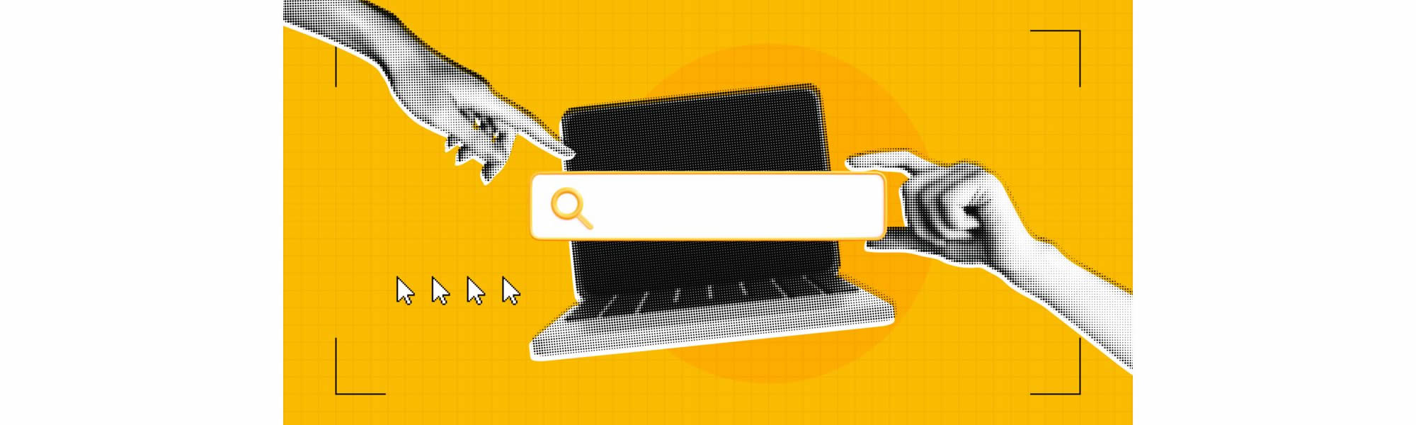 Busca no Google representando o cliente procurando empresas pra contato